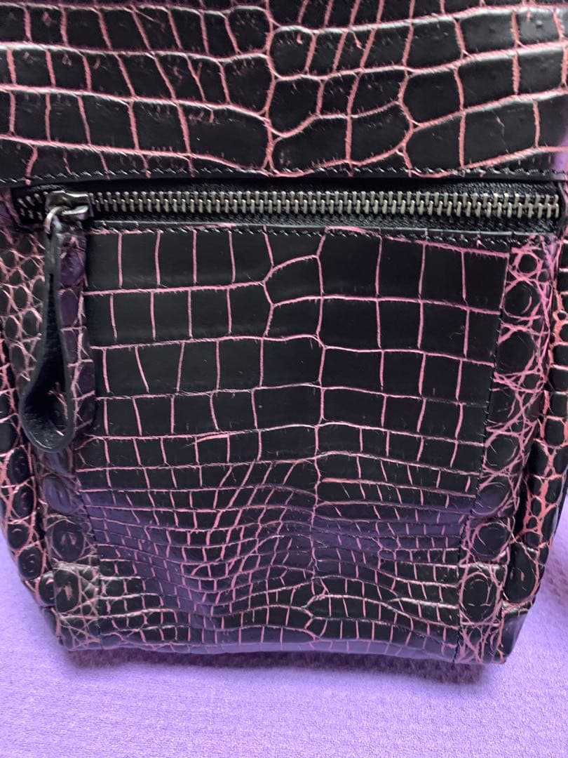 Crocodile クロコダイル柄ショルダーバッグ