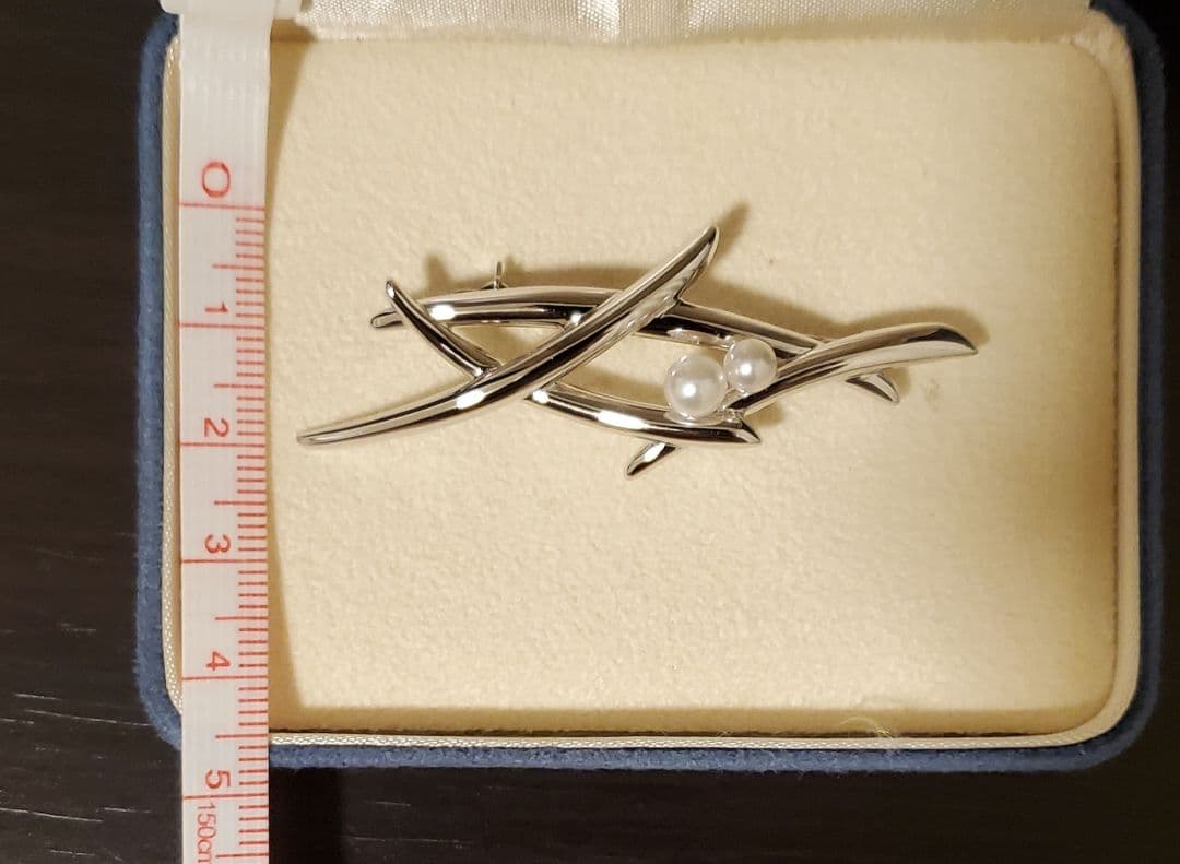 MIKIMOTO ミキモト　真珠　パール　ブローチ