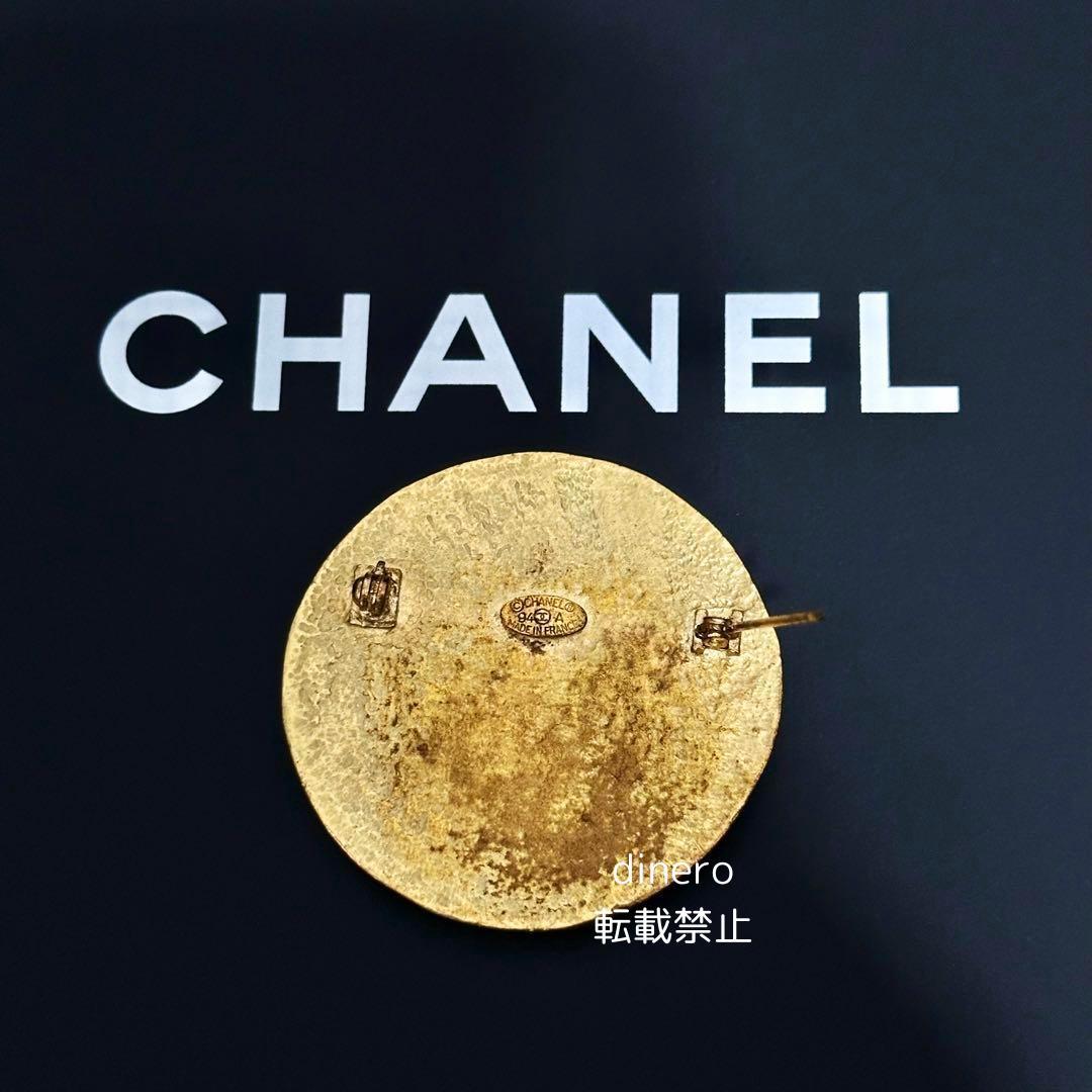 【レア】CHANEL シャネルココマーク 94A ラウンド ブローチ
