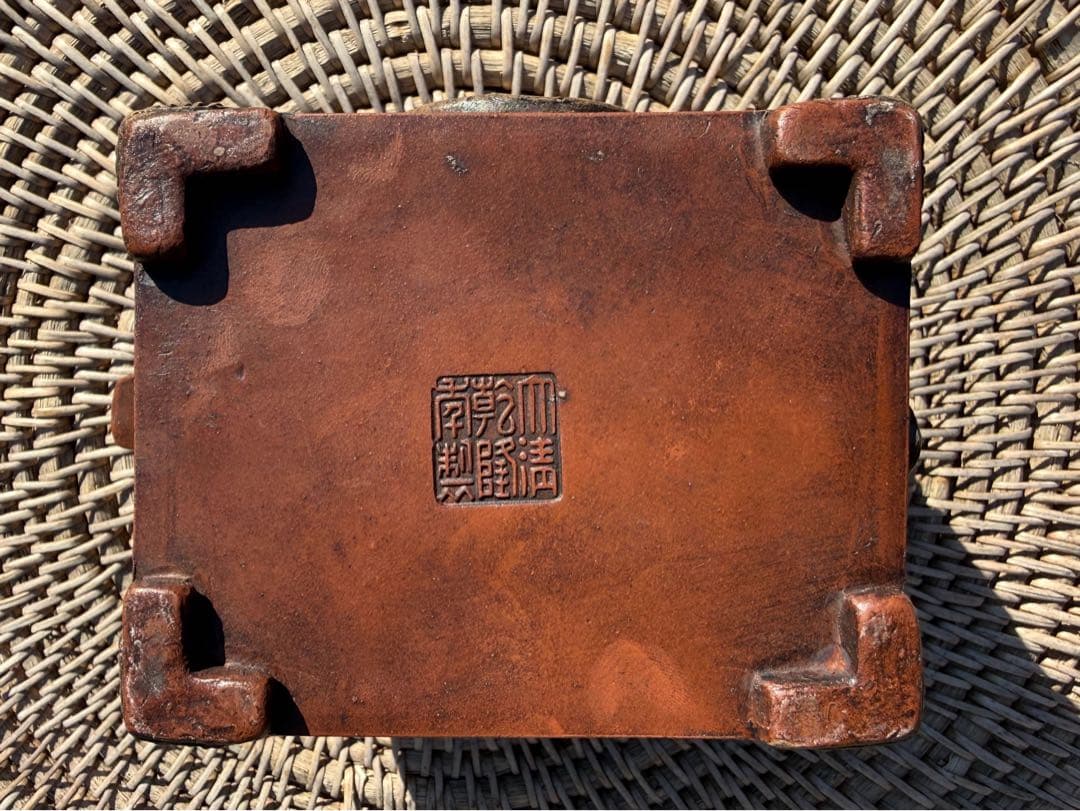 アンティーク　素敵な木製ボックス 中国茶　急須　Yixing Zisha