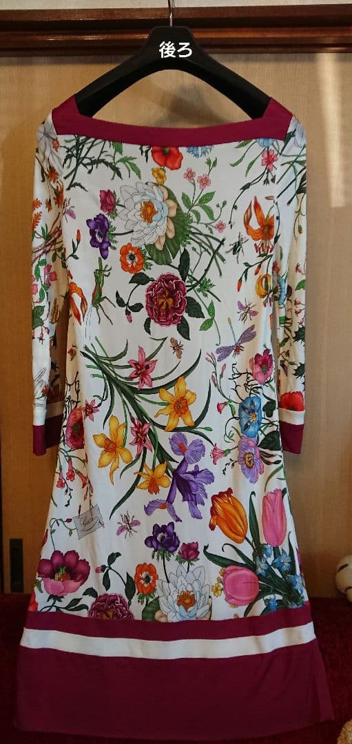 【タグ付き未使用】GUCCI グッチ 花柄レーヨンワンピース フローラ 総柄