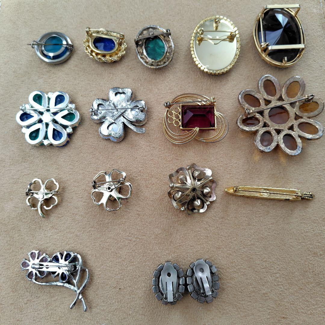 ヴィンテージブローチ１５個セット