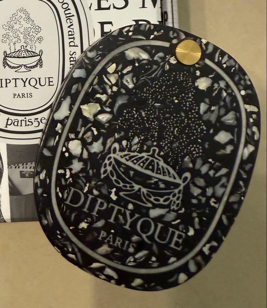 【限定品】DIPTYQUE オーバルポケットミラー　コキアージュ ブラック
