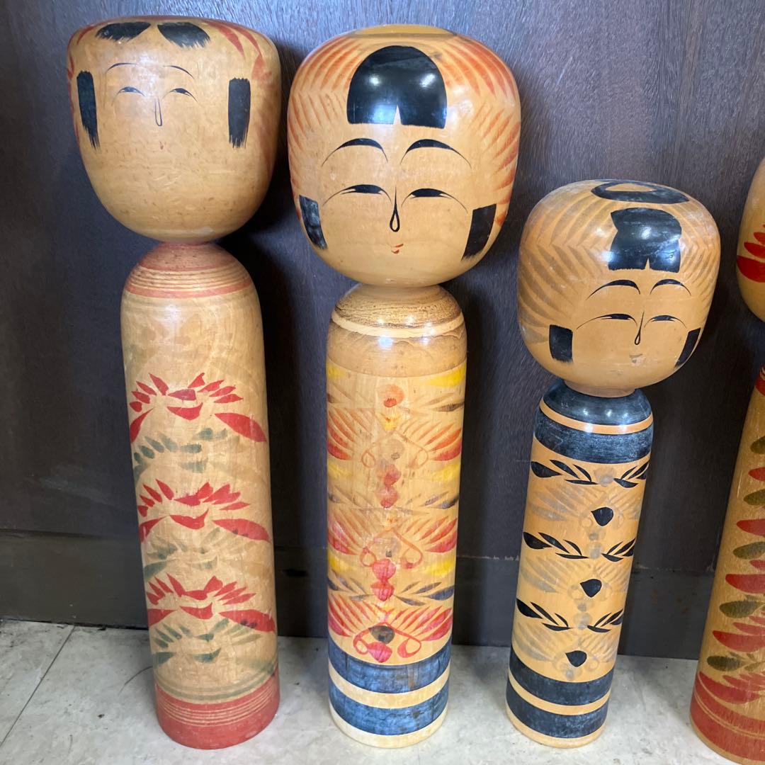 D-3 昭和レトロ 木製 こけし 小芥子 13体セット まとめ売り 日本人形