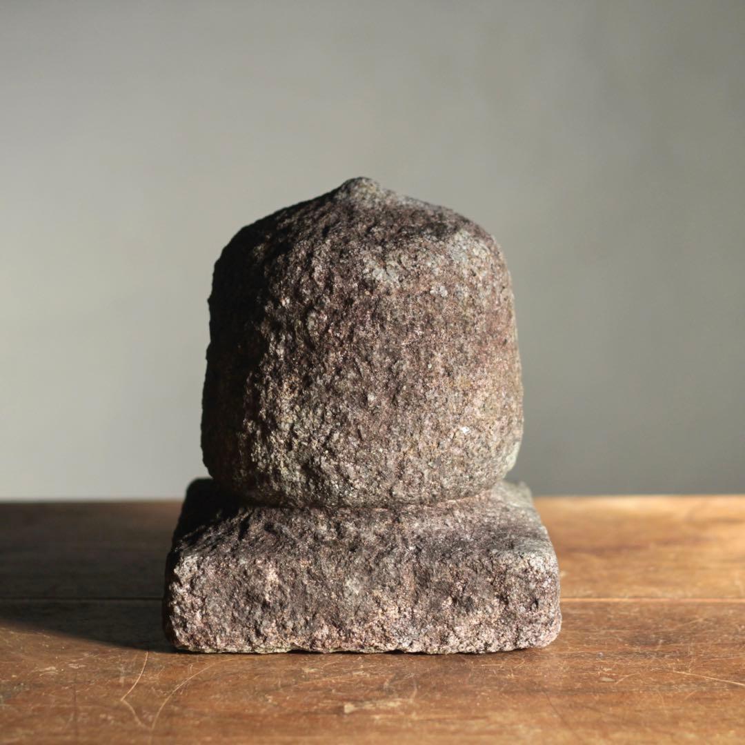 石製 宝珠 石燈籠 仏教美術 古道具 アンティーク オブジェ