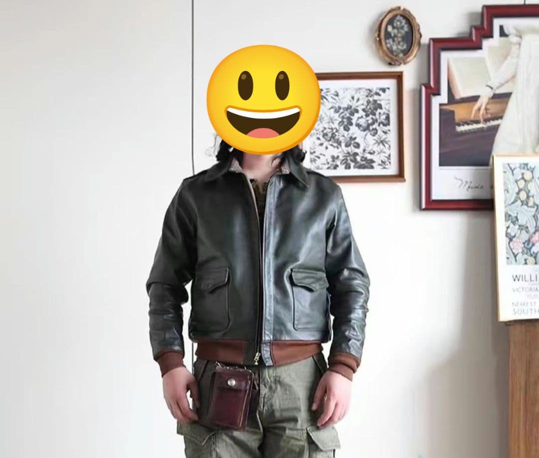 ゆ*う様 本日限定！新品激レアUS ARMY　30s復刻茶芯！a2レザーフライト