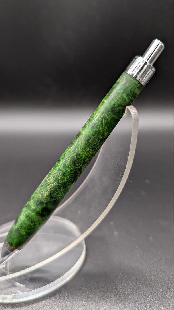 395ペン工房翌檜　スタビライズドウッドバーチバール　木軸シャーペン　ボールペン