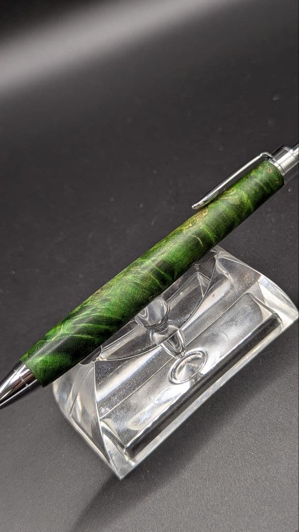 395ペン工房翌檜　スタビライズドウッドバーチバール　木軸シャーペン　ボールペン