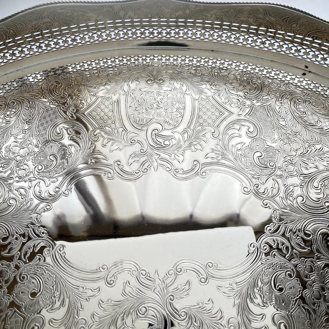 【Mappin&Webb】 マッピンアンドウェッブ ギャラリートレー 45cm