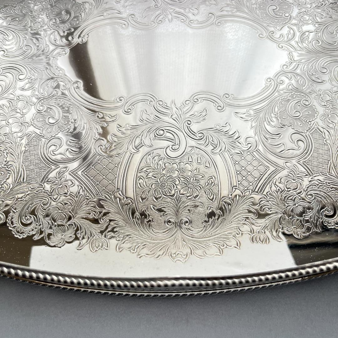 【Mappin&Webb】 マッピンアンドウェッブ ギャラリートレー 45cm