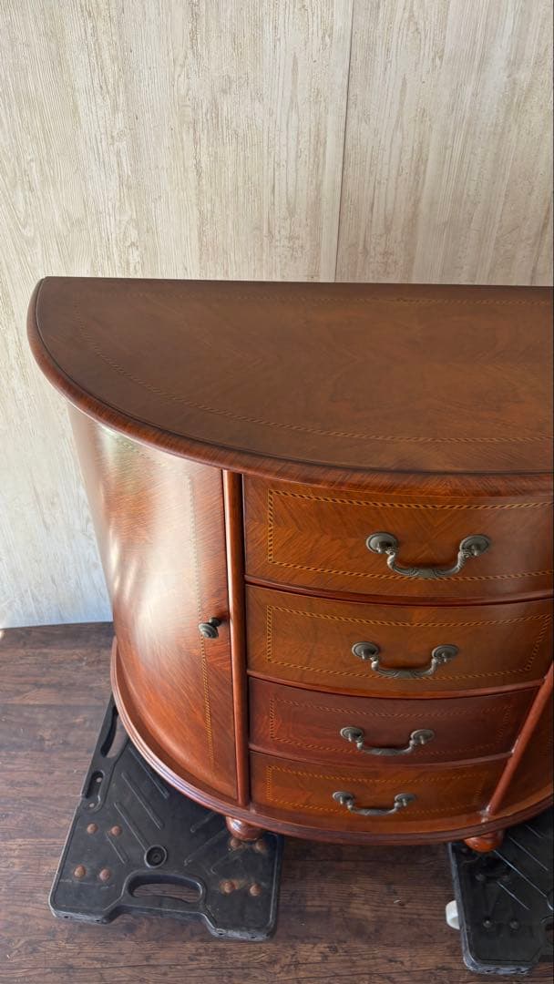 美品　高級　チェスト　西洋　アンティーク　家具　半円形