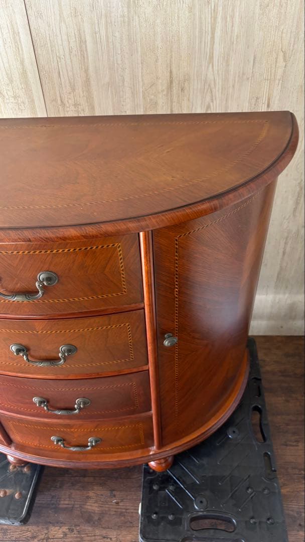 美品　高級　チェスト　西洋　アンティーク　家具　半円形