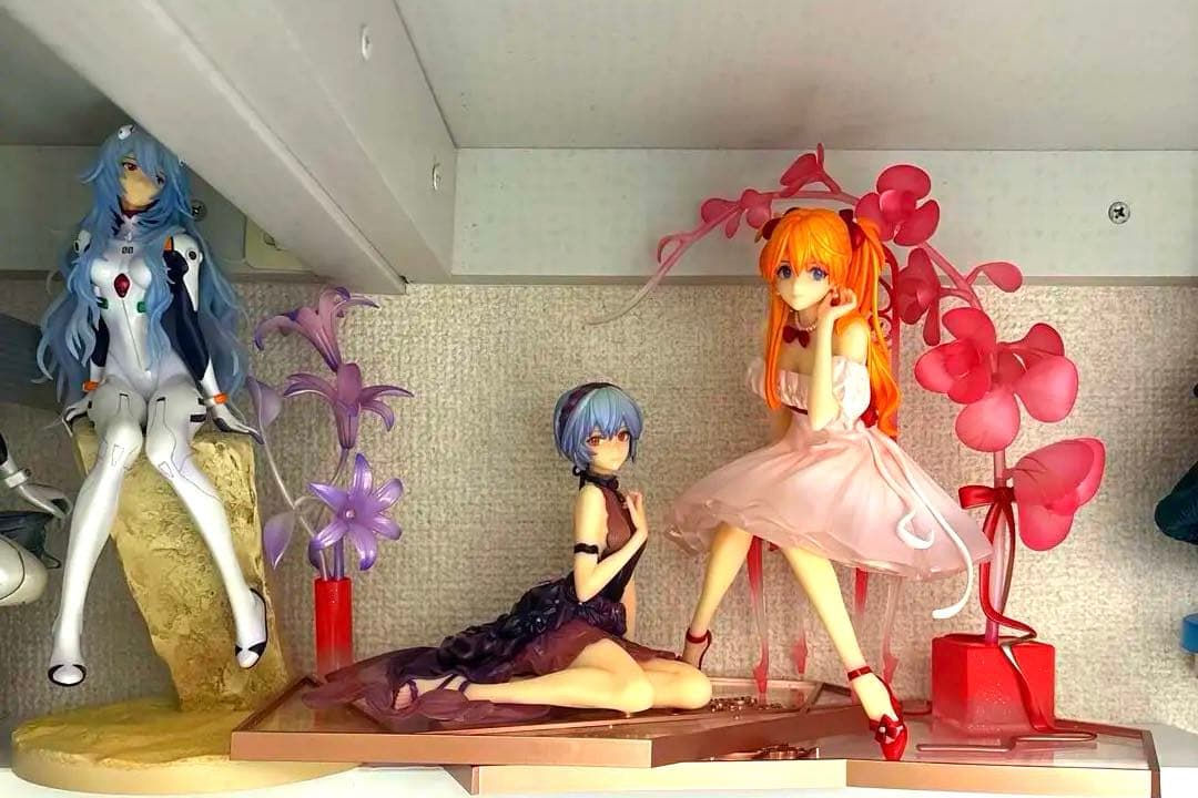 エヴァンゲリオン 綾波レイ　式波アスカ　ラングレー 花の言Ver. フィギュア