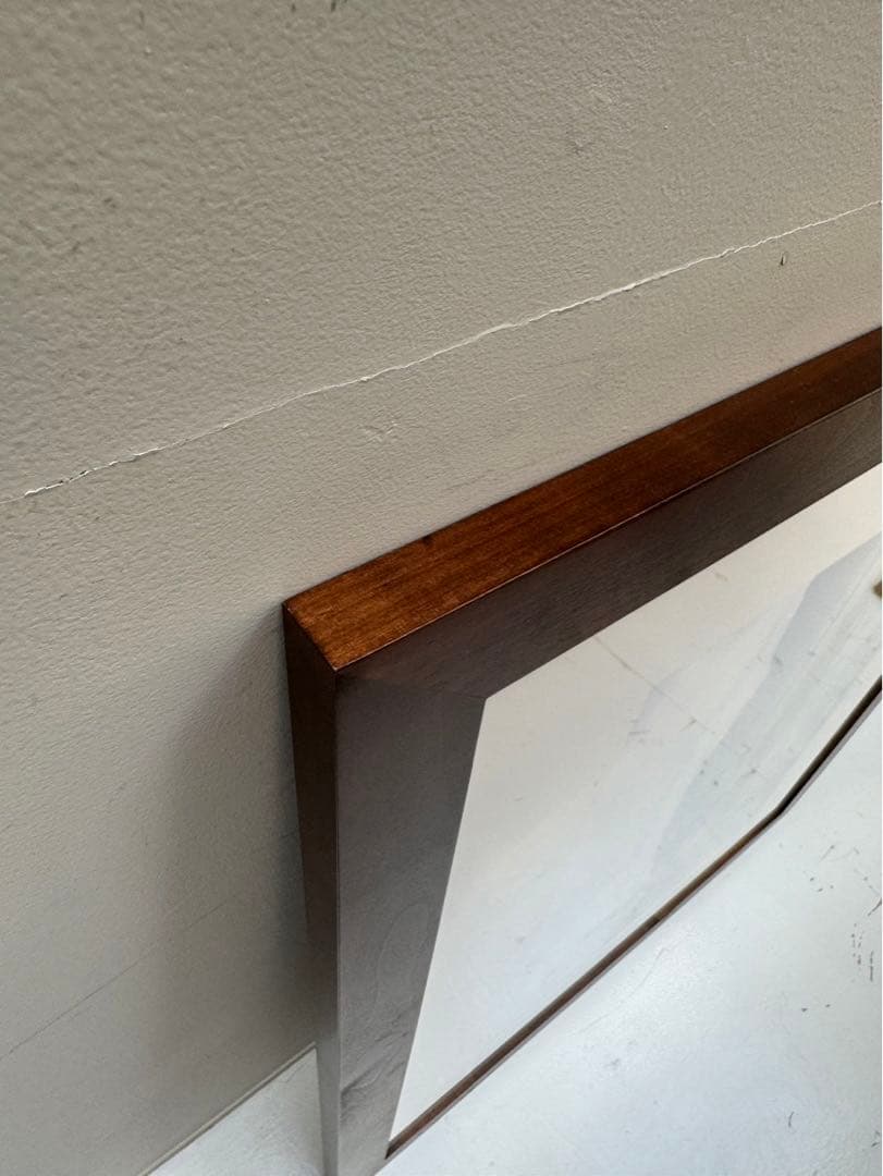 【在庫25】額 額縁 木製 焦茶 ダークブラウン 大きいサイズ アート 写真 a