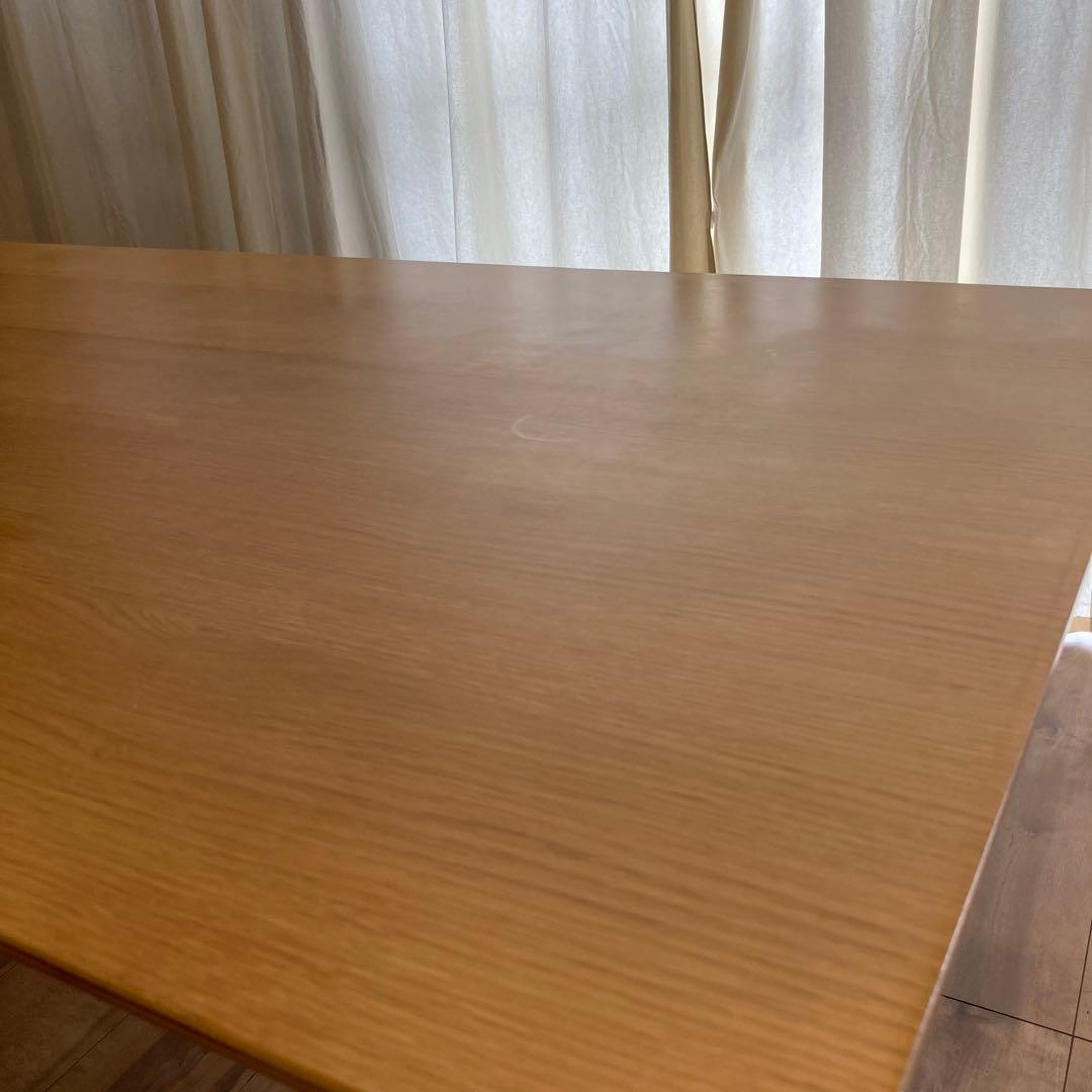 無印　【リビングでもダイニングでもつかえるテーブル ・4】130✖️80 オーク材