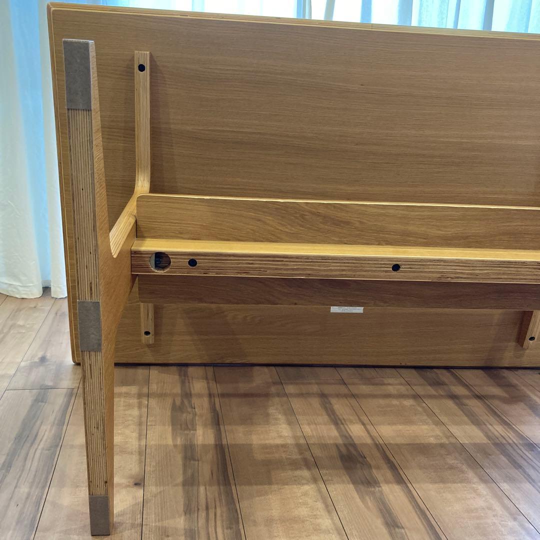 無印　【リビングでもダイニングでもつかえるテーブル ・4】130✖️80 オーク材