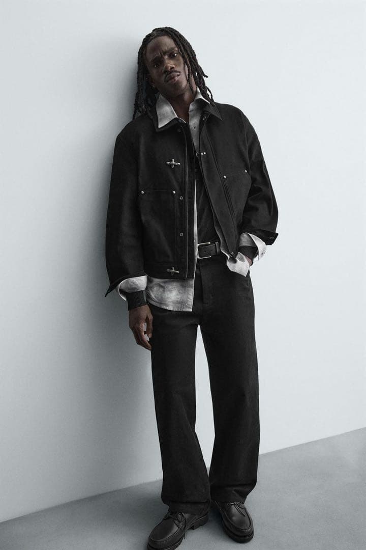 【完売品】リラックスフィットトグルボタンジャケット　ファイヤーマンジャケット