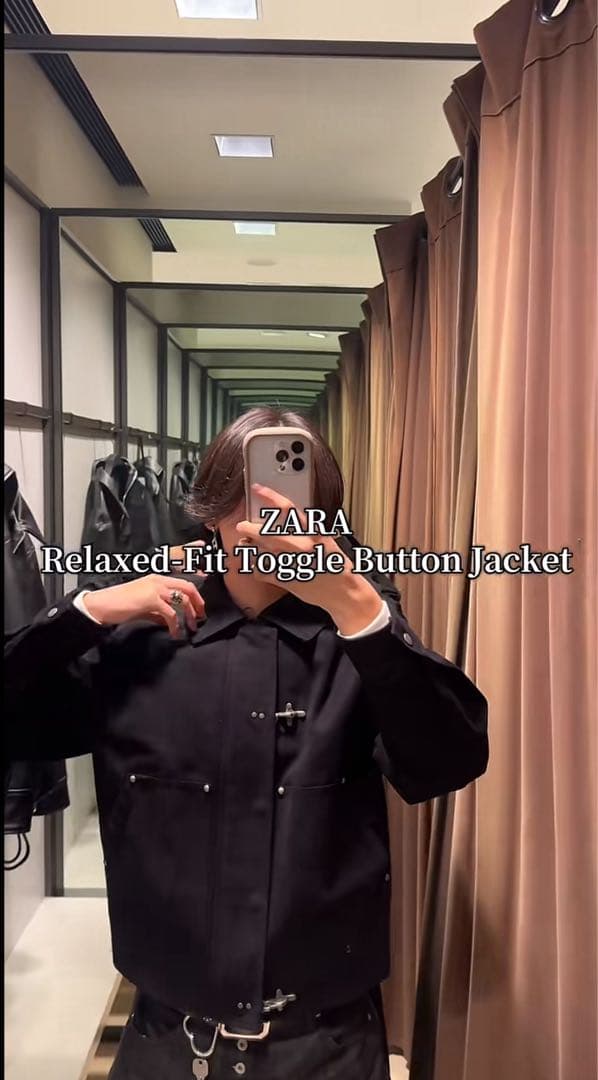 【完売品】リラックスフィットトグルボタンジャケット　ファイヤーマンジャケット