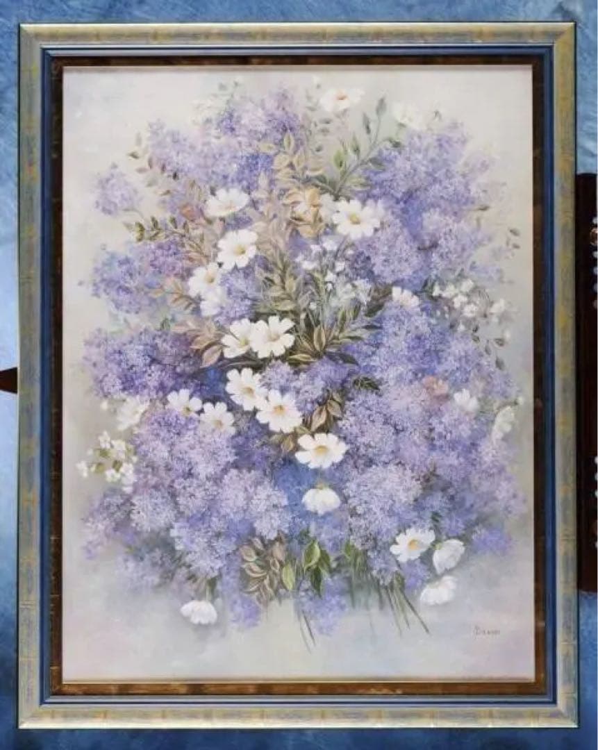 激レア凹凸複製画　★ART『ライラックセレナーデ』 豪華額装　約102×81cm