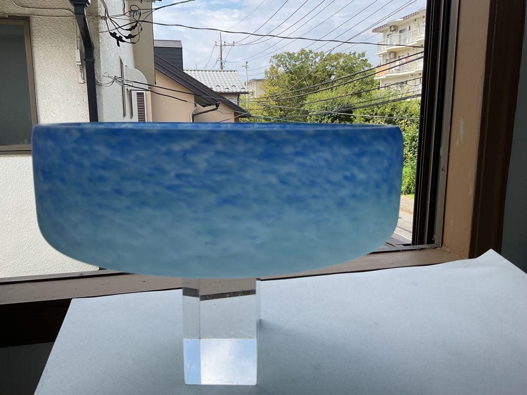 アンティーク美品！！「アイアン・ガラス　バスケット」France