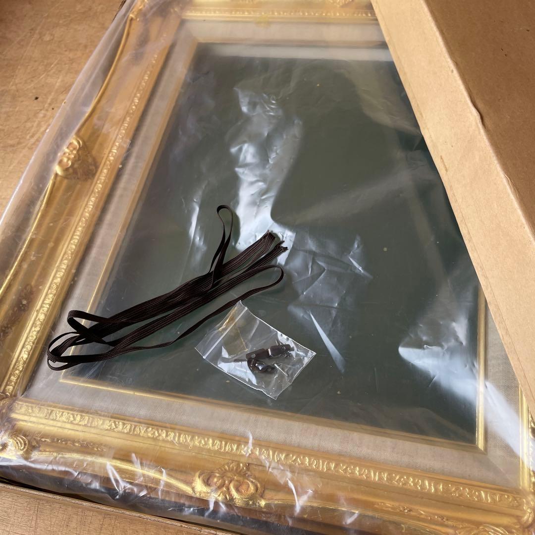 未使用　油彩額縁　フレーム　油絵用　F6号　アンティーク　ゴールド