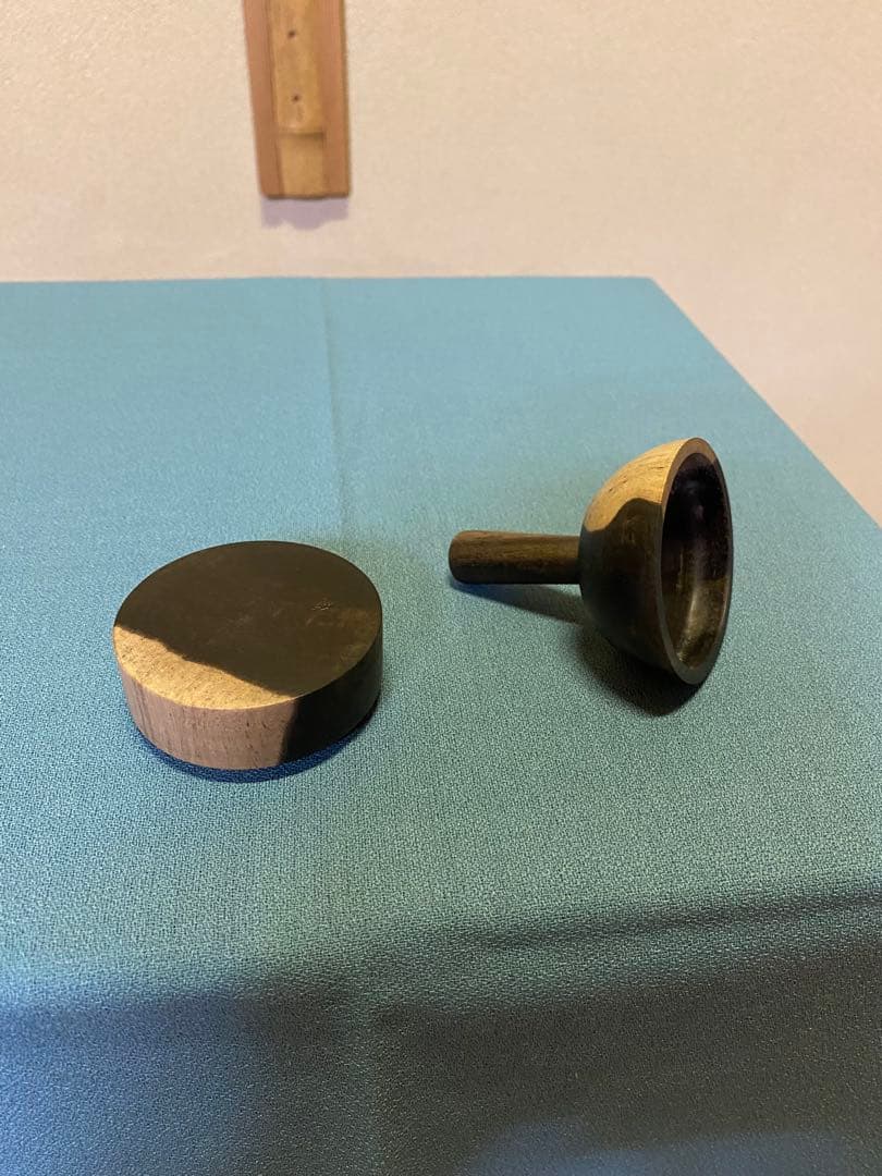 茶道具/香合 『縞柿砧香合』　小椋左近 共箱