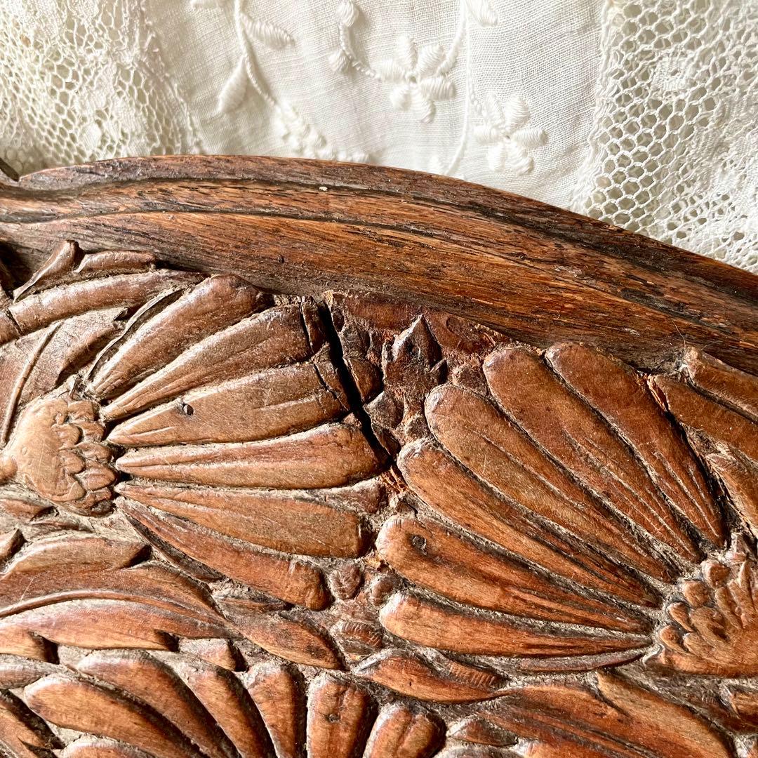 19世紀イギリスアンティーク壁掛け木製レターラック　家具シェルフステーショナリー