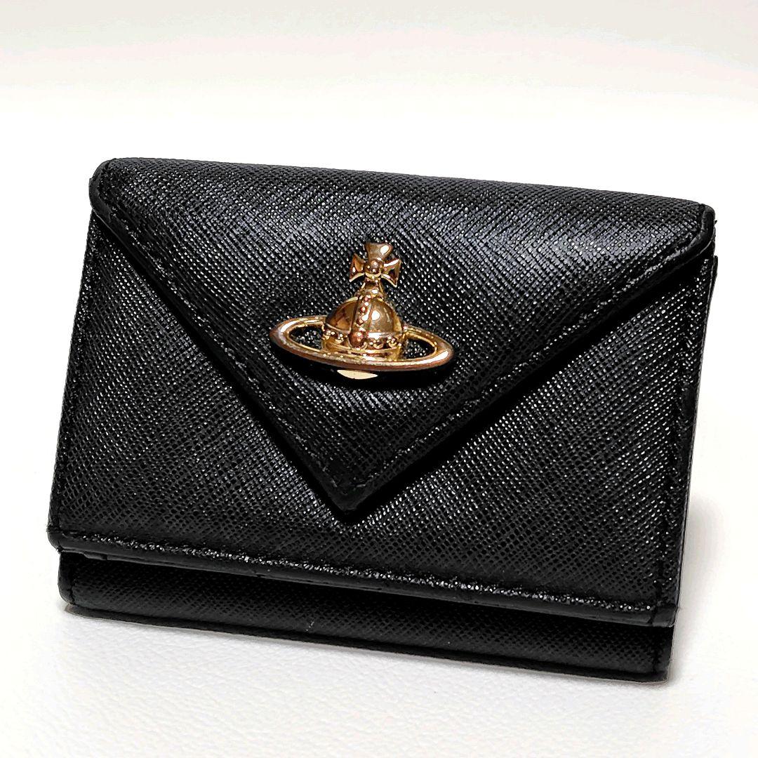 人気✨　ヴィヴィアンウエストウッド　ミニ財布　黒　レザー　オーブ　ユニセックス