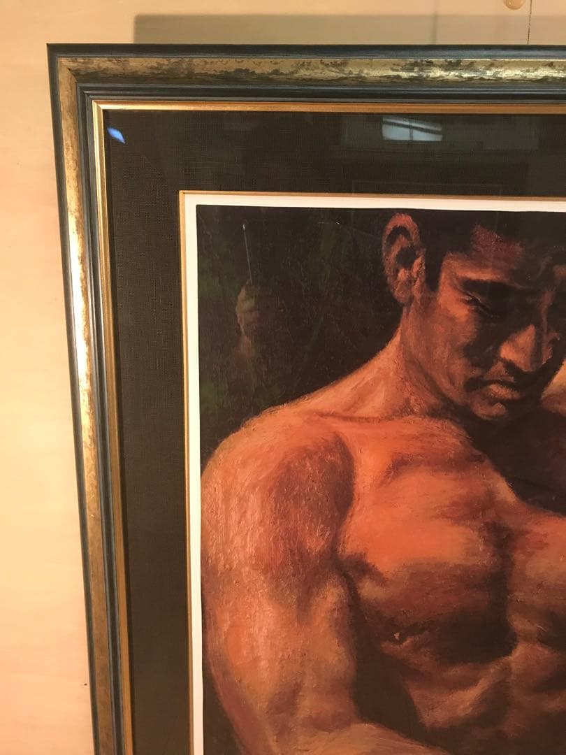 福山小夜「黄金の服」シルクスクリーン　直筆サイン・作品証明シール・作品証明書有り