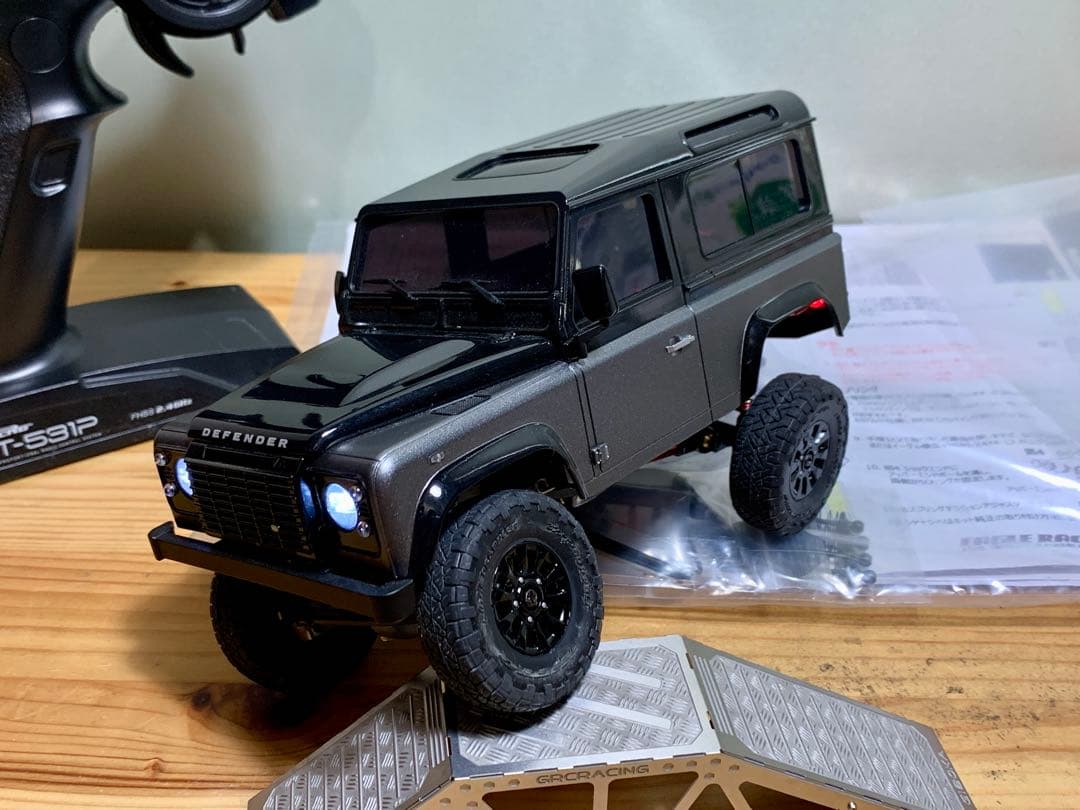 【美品】ミニッツ 4×4 ランドローバー ディフェンダー90 オプション多数