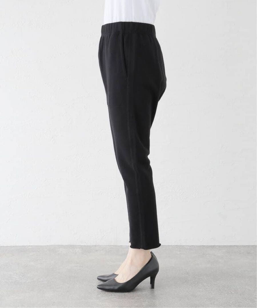 【L'Appartement】サルエル　スウェットパンツ　ブラック　サイズ38