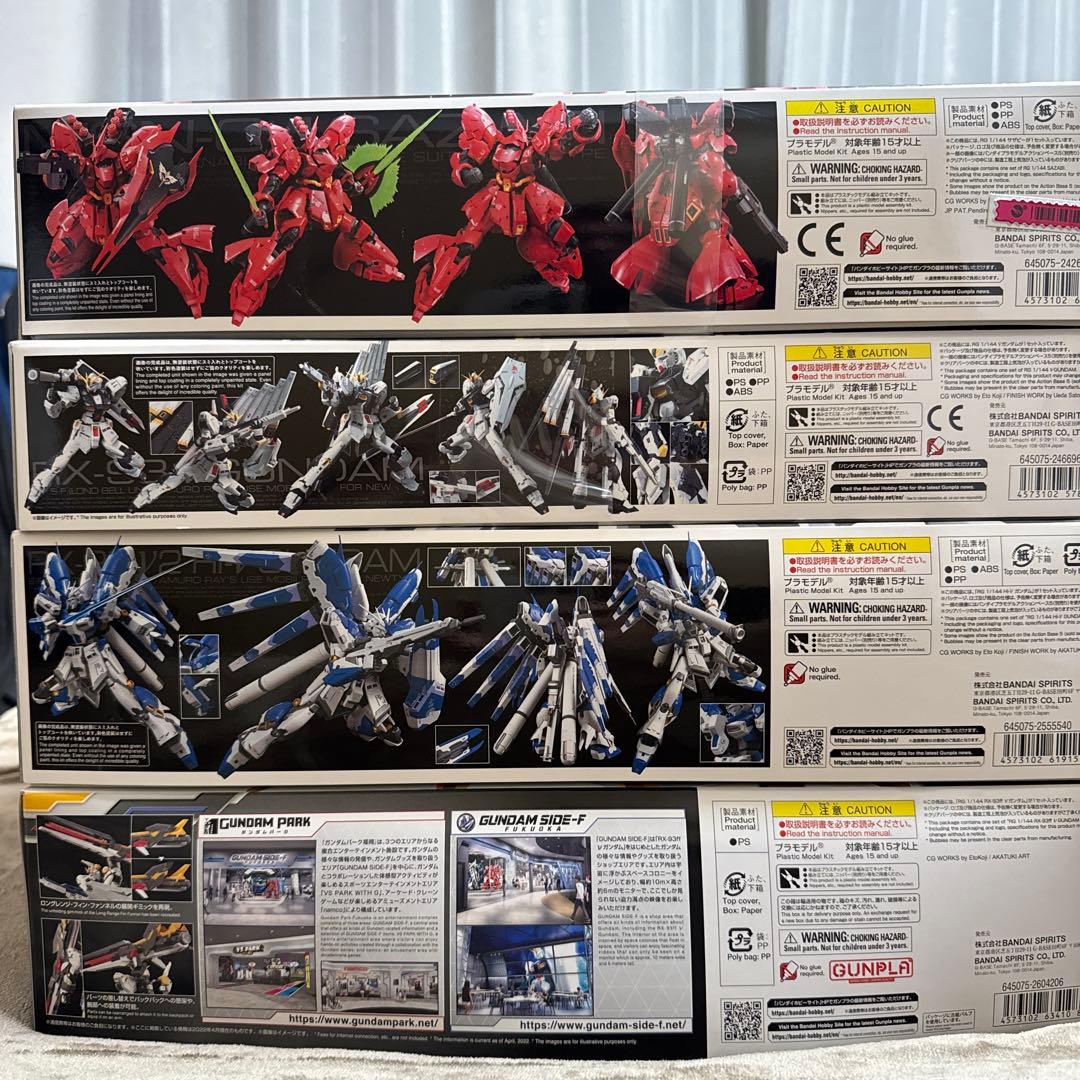 RG MGガンプラ7点まとめ売り HI-νガンダム F90 サザビー 福岡ν