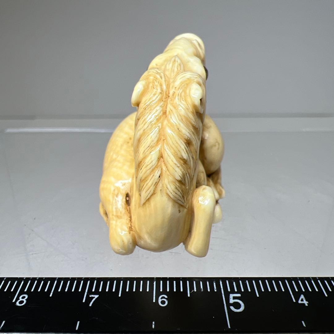 専用　在銘　牛根付　23g 東Y8-0114☆2F