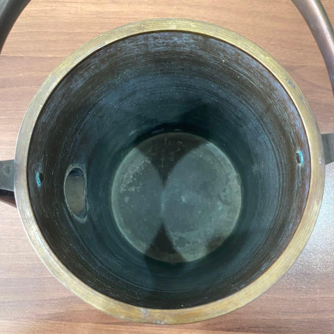 茶道具　水差(銘あり正雲)銅製 水差し 茶道具