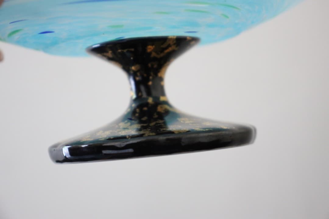 藤田喬平　金彩　手吹きガラス　彩鉢　ガラス皿　２客