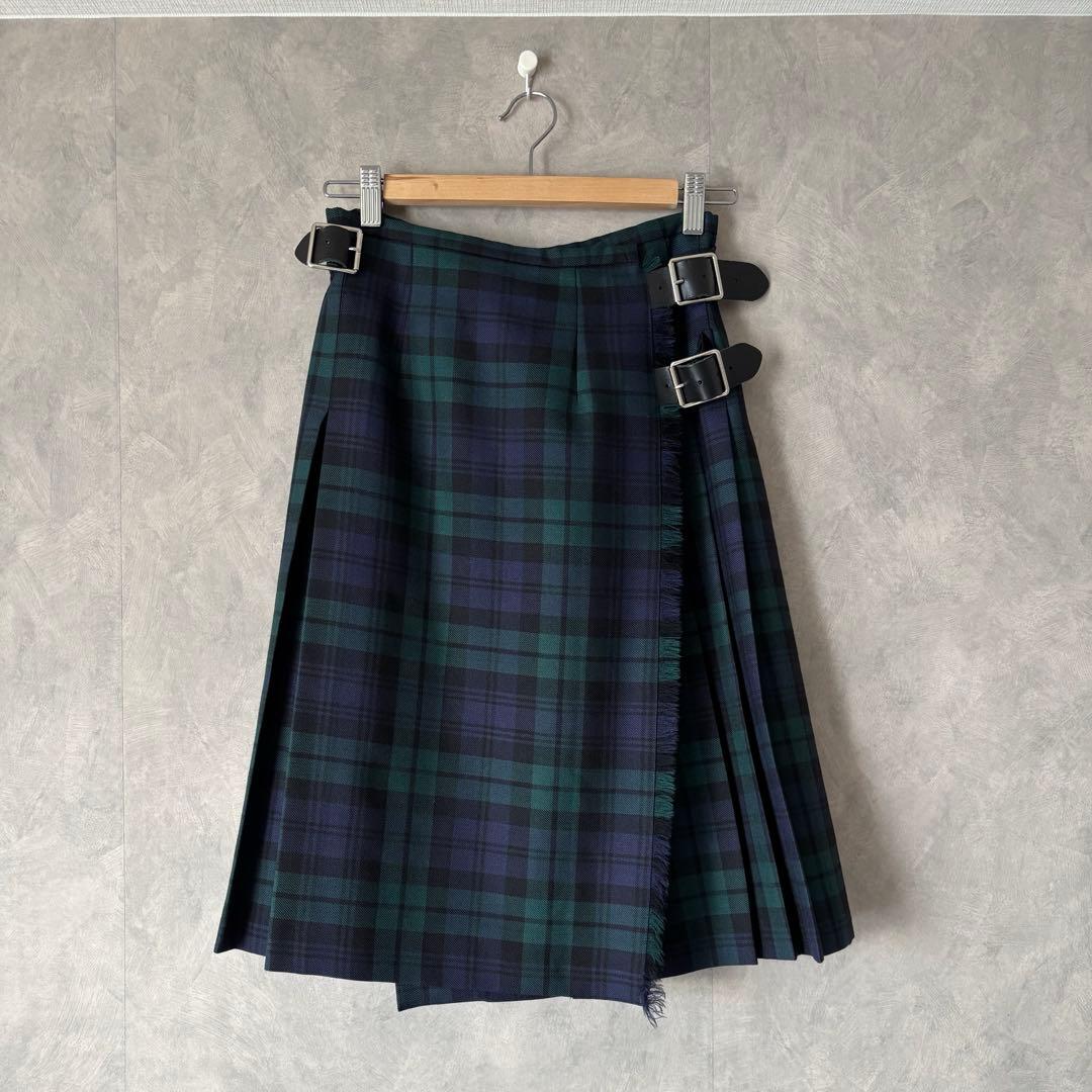 O’NEIL of DUBLIN キルトスカート グリーンチェック