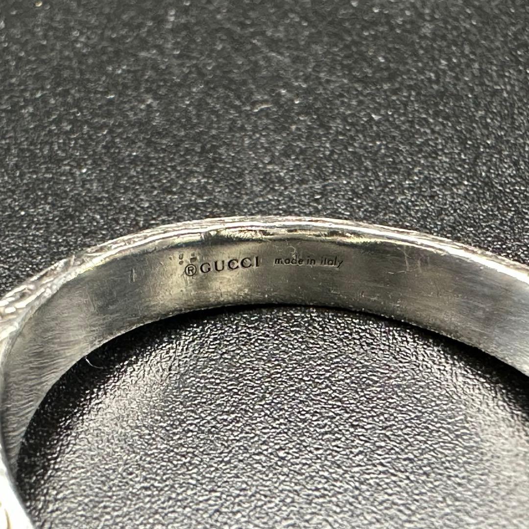 極美品✨　GUCCI　リング　指輪　アラベスク　ロゴ　刻印　1377
