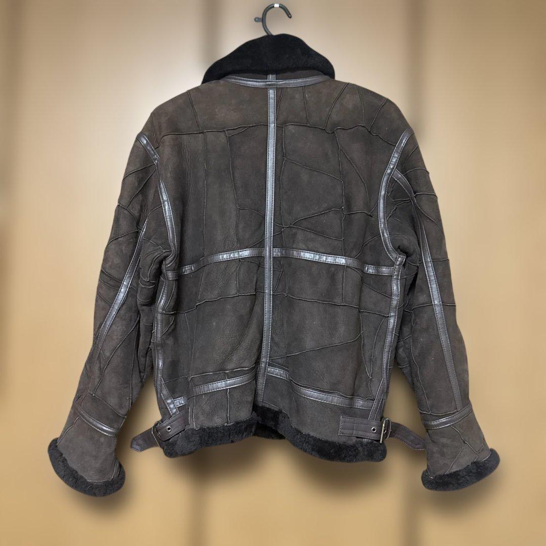 a*f様 美品　TYPE B-3 フライトジャケット リアルムートン　パッチワー