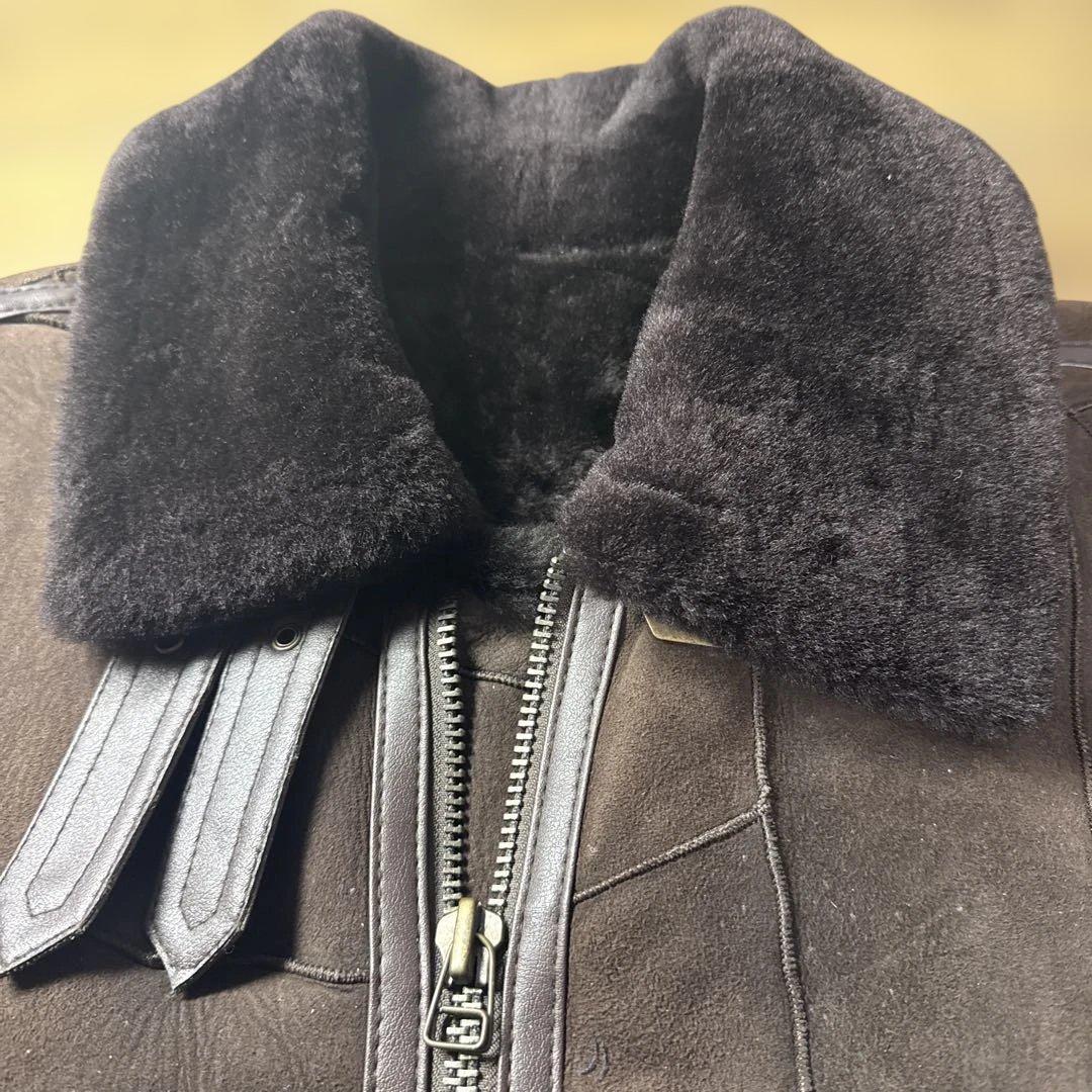 a*f様 美品　TYPE B-3 フライトジャケット リアルムートン　パッチワー