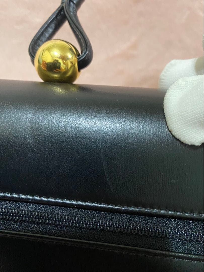 濱野 バッグ　ロイヤルモデル　黒　フォーマル　ブラック　ゴールド