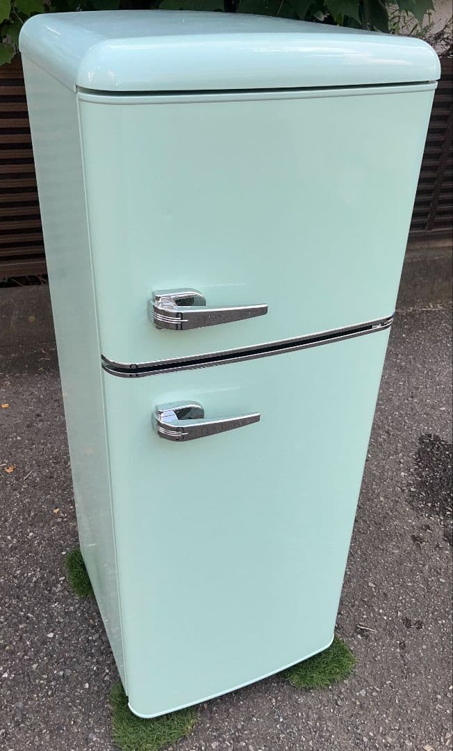 特価アイリスオーヤマ冷凍冷蔵庫114L　レトロ調　2021年製