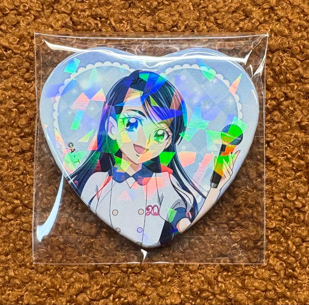 プリキュア キュアアクア かれん マルイ ハート缶バッジ レア ホロ