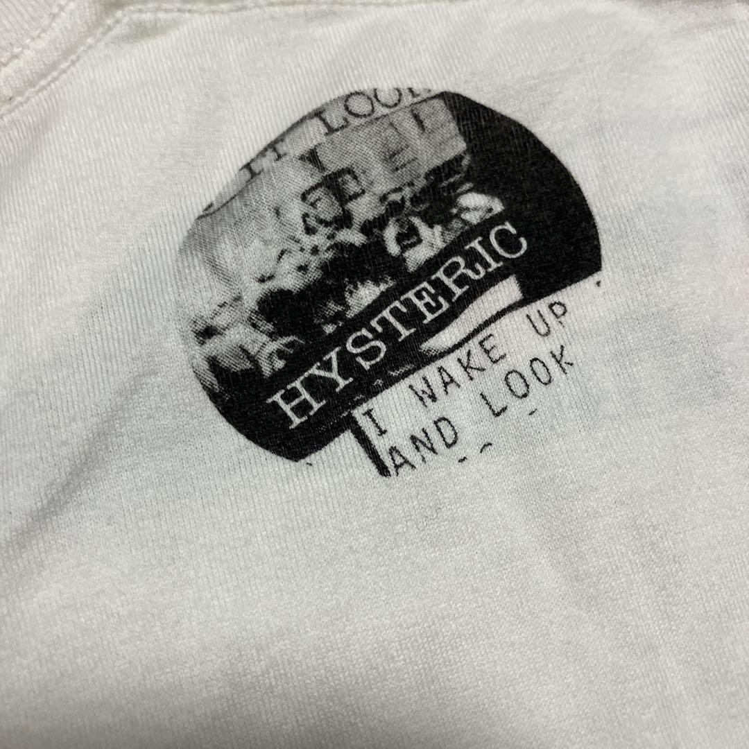 ヒステリックグラマー ポップグループ 全面フォトプリントTシャツ 白 S