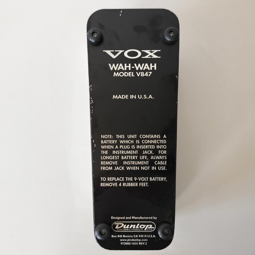 VOX WAH-WAH V847 MADE IN USA②