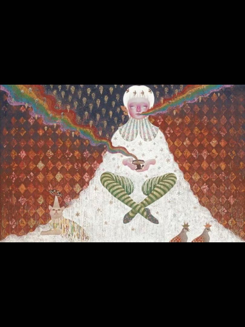 日本画 足立絵美 ポポトピアあっぷっぷパレード個展