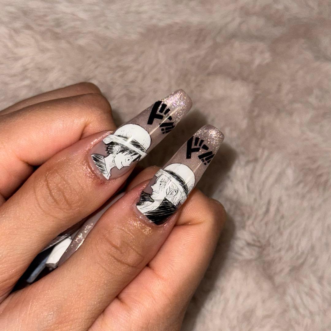 プレインシート　痛ネイル　ネイルシール　ネイルチップ