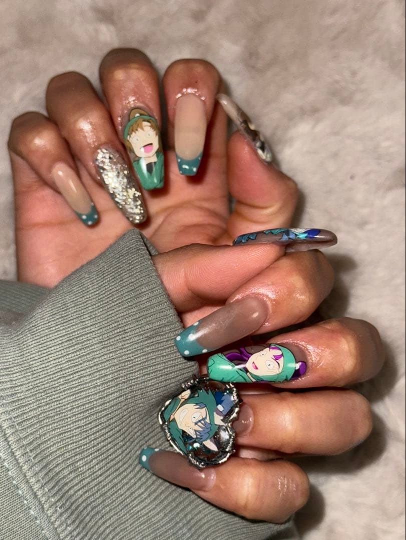 プレインシート　痛ネイル　ネイルシール　ネイルチップ