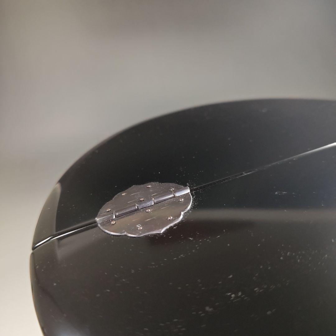 ウ245 水指『洞華造』『色絵芦　平水指　共箱』茶道具　塗蓋