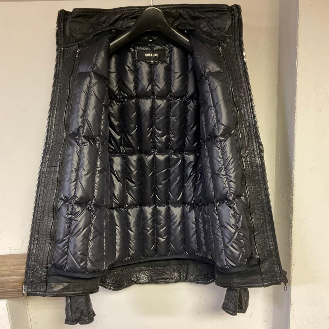 【希少美品】SHELLAC キッドバッファロー レザージャケット ダウンライナー