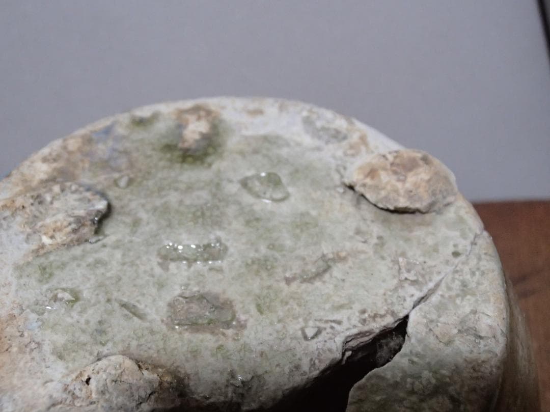 骨董　水注ぎ　古瀬戸　灰釉